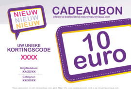 Cadeaubon van €10,-