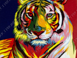 Diamond painting "Colored tiger"