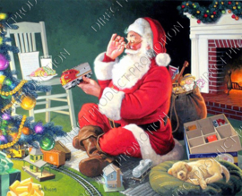 Diamond painting "Santa Claus with gifts"