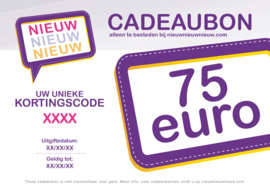 Cadeaubon van €75,-