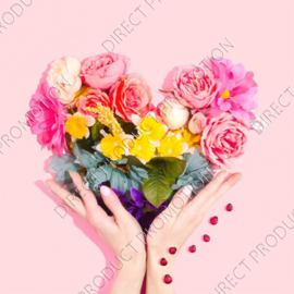 Diamond painting "Flowers heart"