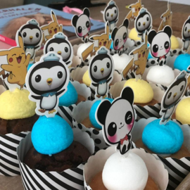 Cupcakeprikkers Pandabeer