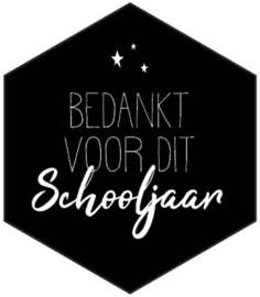 Sticker | Bedankt voor dit schooljaar