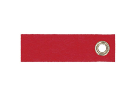 Vilten sleutelhanger | Met naam | Rood