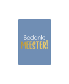 Minikaartje A7 | Bedankt Meester