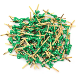 Sluitstrikjes | Groen | 10 stuks