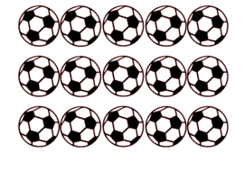 Traktatiestickers | Voetbal | 20 stuks