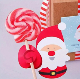 Lolliehouder/cadeaulabel | Kerstman