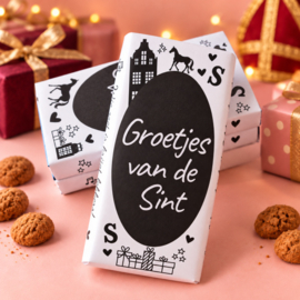 Chocoladewikkel Sinterklaas | Groetjes van de Sint