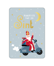 Wenskaart  A6| Kaartje van de Sint