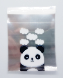 Cellofaanzakje | Panda beer 14 x 14 cm