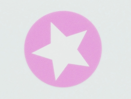 Sticker | Ster licht roze