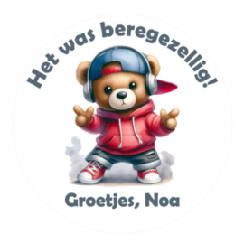 Traktatiestickers | Beregezellig | Met naam