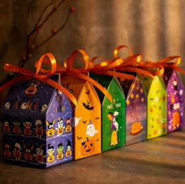 Traktatiedoosjes | Halloween | Met lint