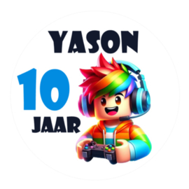 Traktatiestickers | Gamer | Met naam