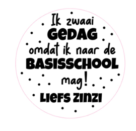 Sticker | Ik zwaai gedag....