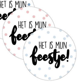 Sticker | Het is mijn feestje