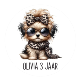 Traktatiestickers | Puppy | Met naam