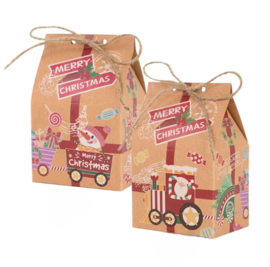 Kraft cadeaudoosje | Kerst  uitvoering | Merry Christmas