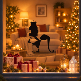Herbruikbare Raamsticker | Kerst elf