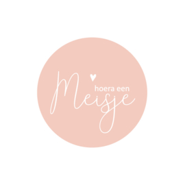 Sticker | Hoera een meisje