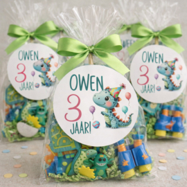 Traktatiestickers | Dinosaurus | Met naam