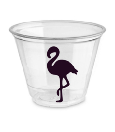 Beker/emmertje afsluitbaar | Flamingo