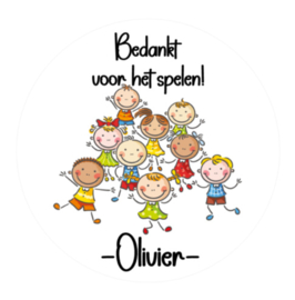 Sticker | Bedankt voor het spelen