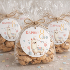 Traktatiestickers | Lama | Met naam