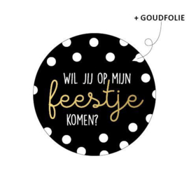 Sticker | Wil je op mijn feestje komen?