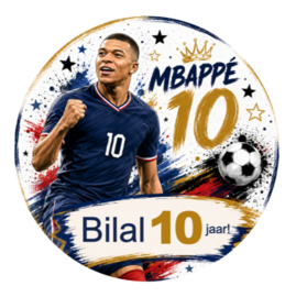 Mbappé traktatiesticker met naam