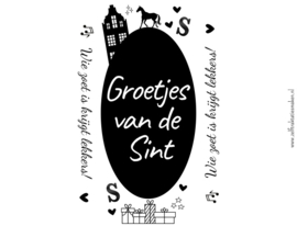 Chocoladewikkel Sinterklaas | Groetjes van de Sint