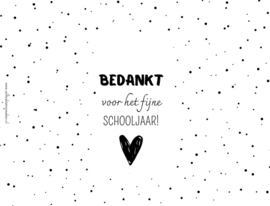 Chocoladewikkel | Bedankt voor het fijne schooljaar!