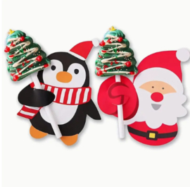 Lolliehouder/cadeaulabel | Kerstman