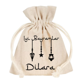 Traktatiezakje | Iyi Bayramlar | Lantaarns | Met naam