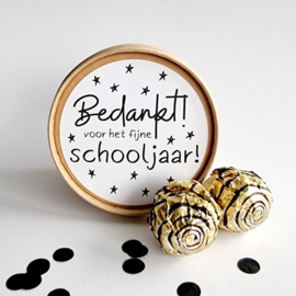 Kraft kadobakje | Bedankt voor het fijne schooljaar!