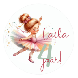 Traktatiestickers | Ballet | Met naam