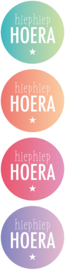 Stickers | Hiep hiep hoera pastel