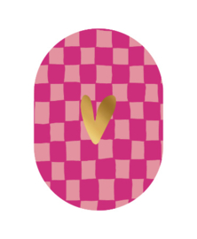 Wenskaart Ovaal A6 | Hart 