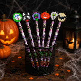 Halloween Potloden met Gumfiguur | Halloween Uitdeelcadeautje