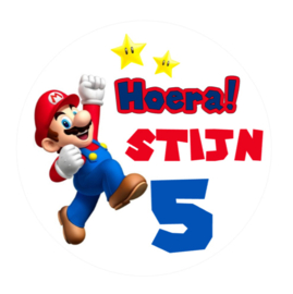 Traktatiestickers | Mario Bros | Met naam