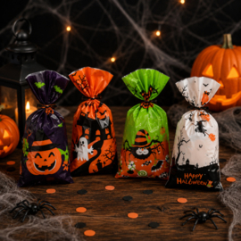 Halloween Snoepzakjes Assorti 27.5 x 13 cm | Trick or Treat Zakjes