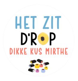 Sticker | Het zit  d'rop