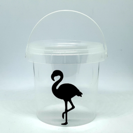 Traktatiestickers | Flamingo | 20 stuks