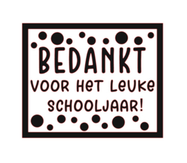 DIY sticker | Bedankt voor het schooljaar