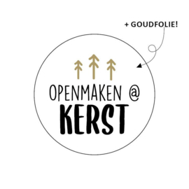 Sticker | Openmaken @ kerst