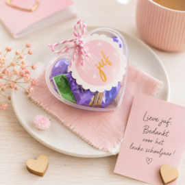 Traktatie vorm | Hart 6 cm | 6 stuks