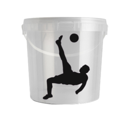 Traktatiesticker | Voetballer | 20 stuks