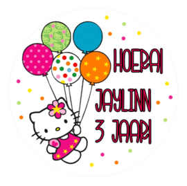 Traktatiestickers | Hello Kitty | Met naam