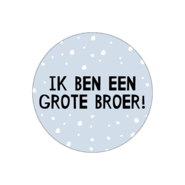 Sticker | Hoera ik ben grote broer dots